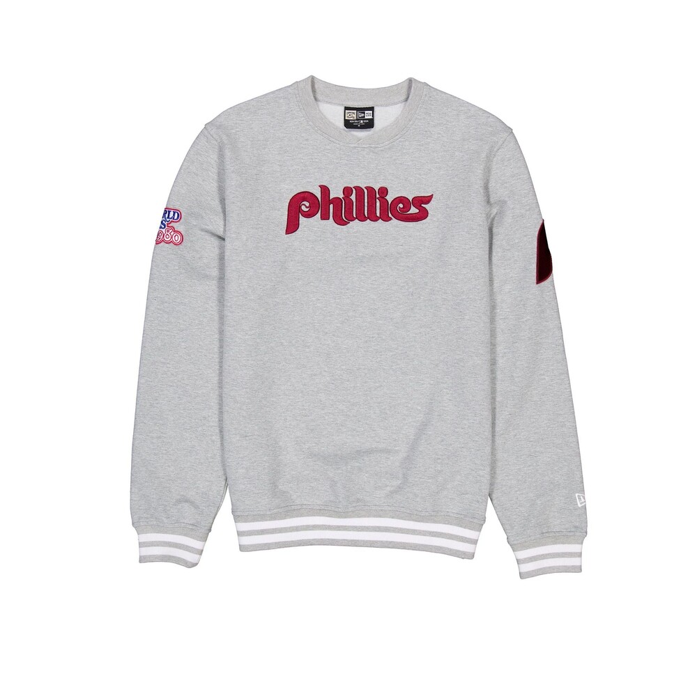 New Era Philadelphia Phillies Gray Logo Select Crewneck - Size XL